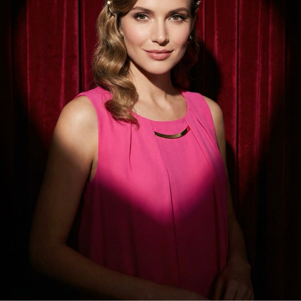 Naif magenta sleeveless top - Picture 9 of 9